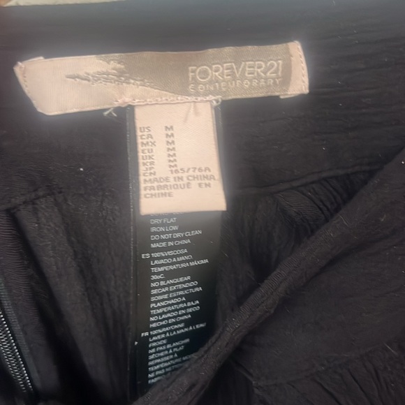 Forever 21 contemporary black, long harem Beach pants, medium - Picture 3 of 5